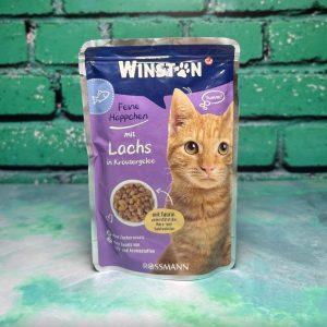 پوچ وینستون آلمان کیفیت بسیار بالا با طعم ماهی(همراه با تکه های گوشت)