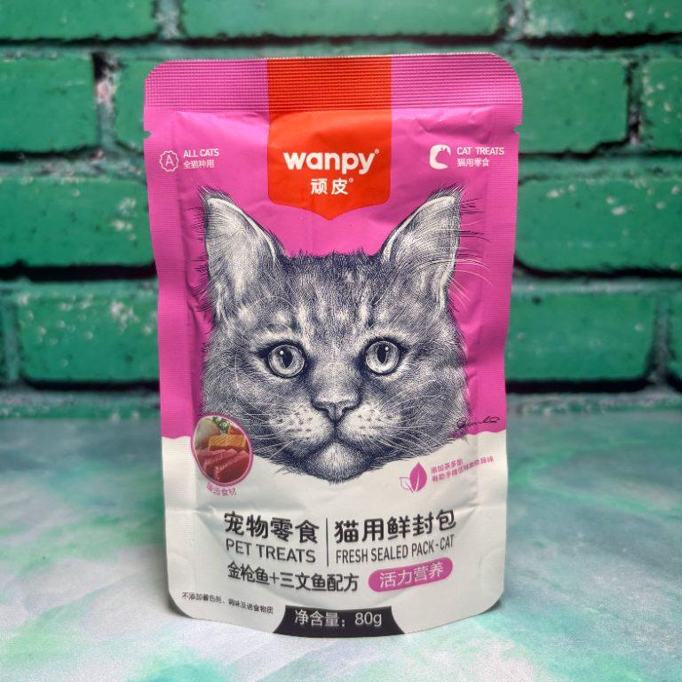 پوچ ونپی با طعم ماهی تن و ماهی سالمون