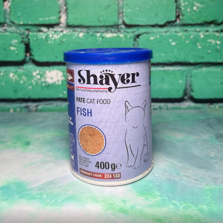 کنسرو ۴۰۰ گرم شایر پاته(خمیری) با طعم ماهی