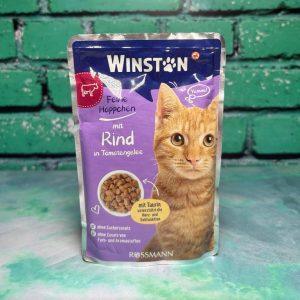 پوچ وینستون آلمان کیفیت بسیار بالا با طعم گوشت قرمز(همراه با تکه های گوشت)