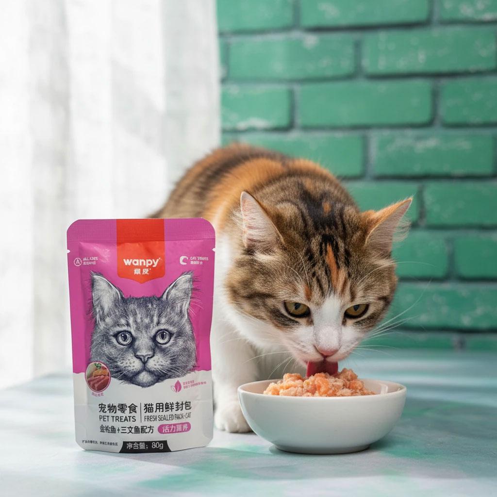 پوچ ونپی با طعم ماهی تن و ماهی سالمون