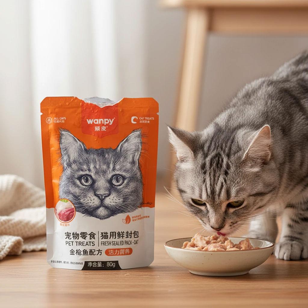 پوچ ونپی با طعم مرغ و ماهی تن