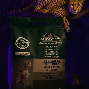 خاک گربه گرانول کربن دار درجه یک ۱۲ لیتری از برند یوز ایرانی