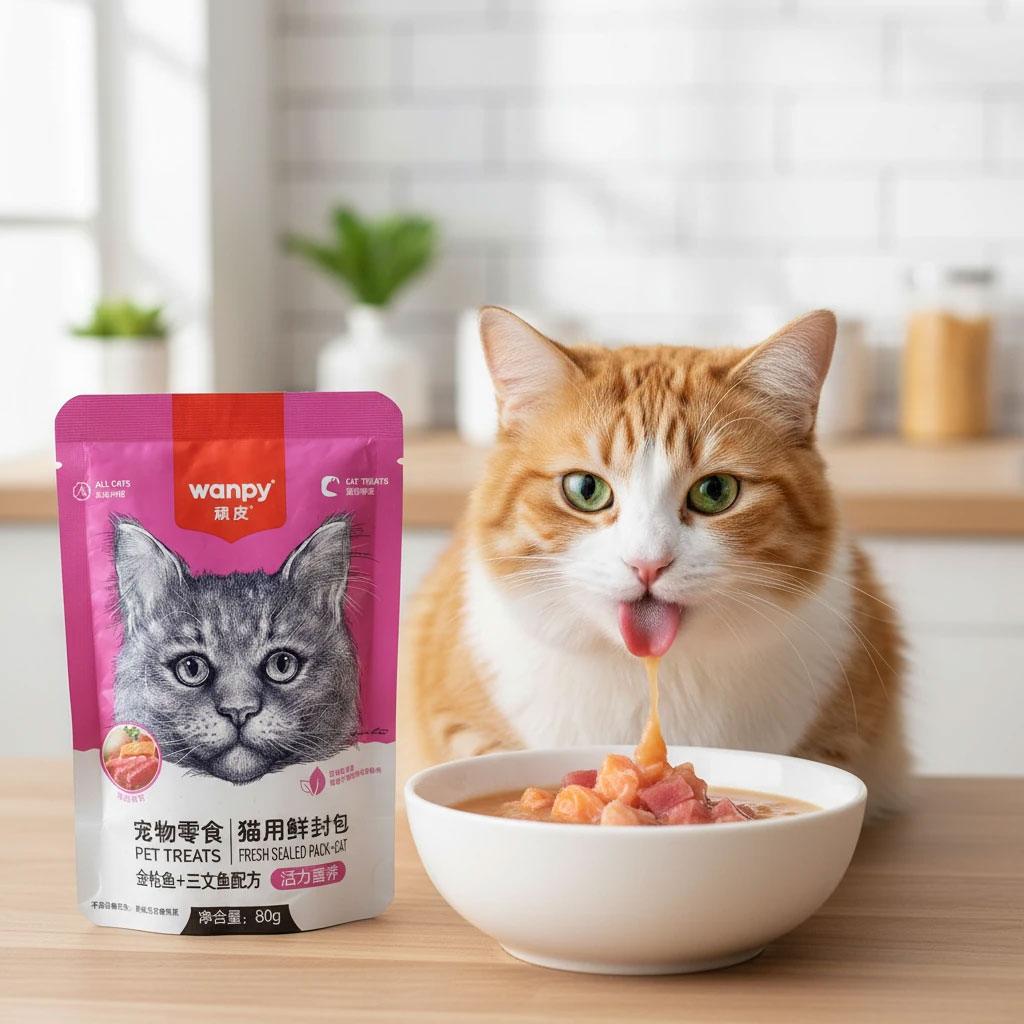 پوچ ونپی با طعم ماهی تن و ماهی سالمون