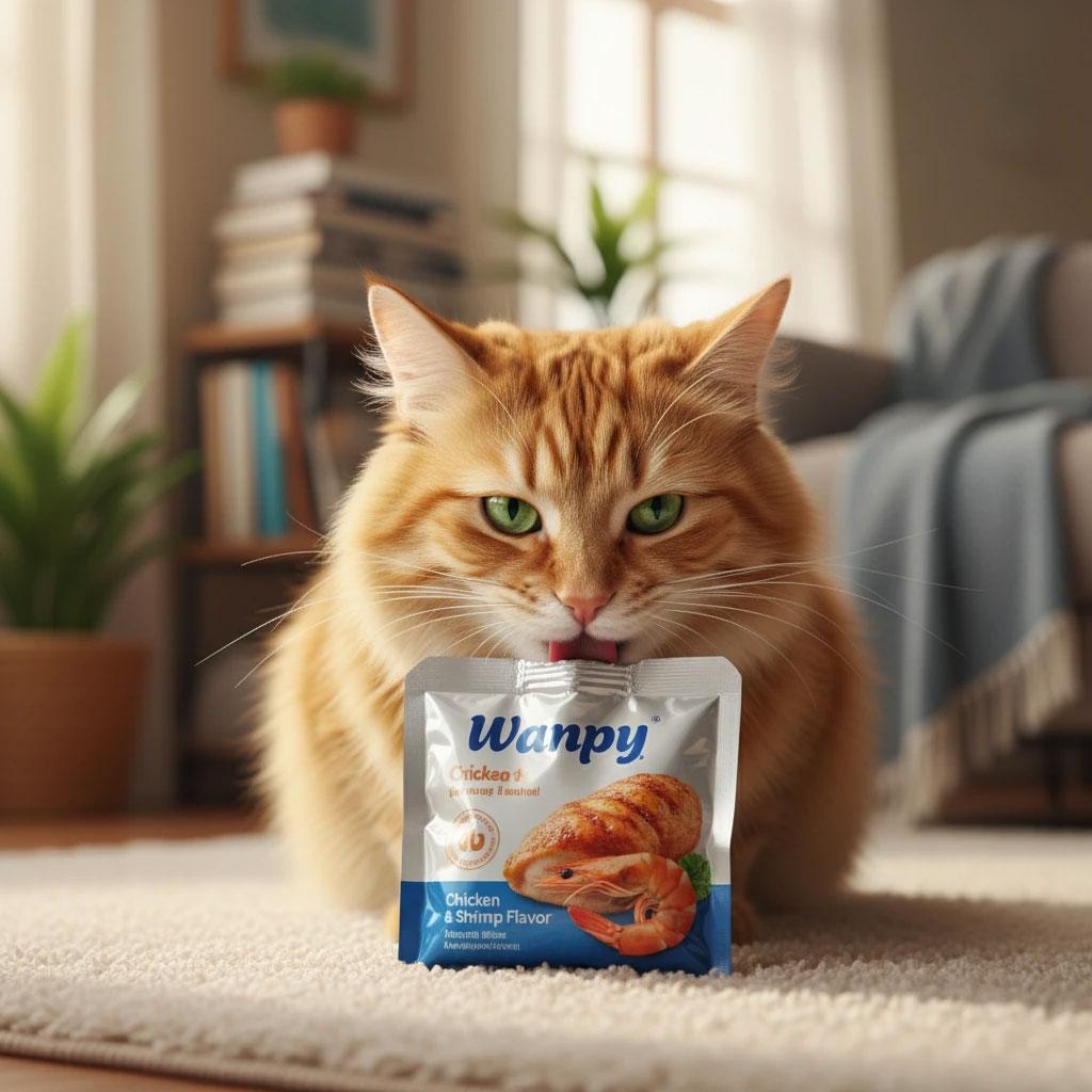 پوچ ونپی با طعم مرغ و میگو