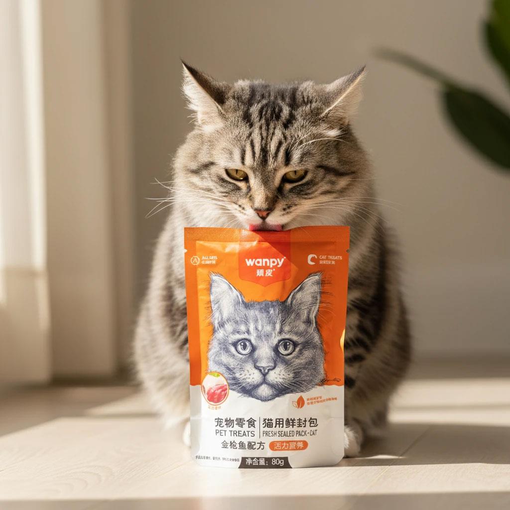 پوچ ونپی با طعم مرغ و ماهی تن