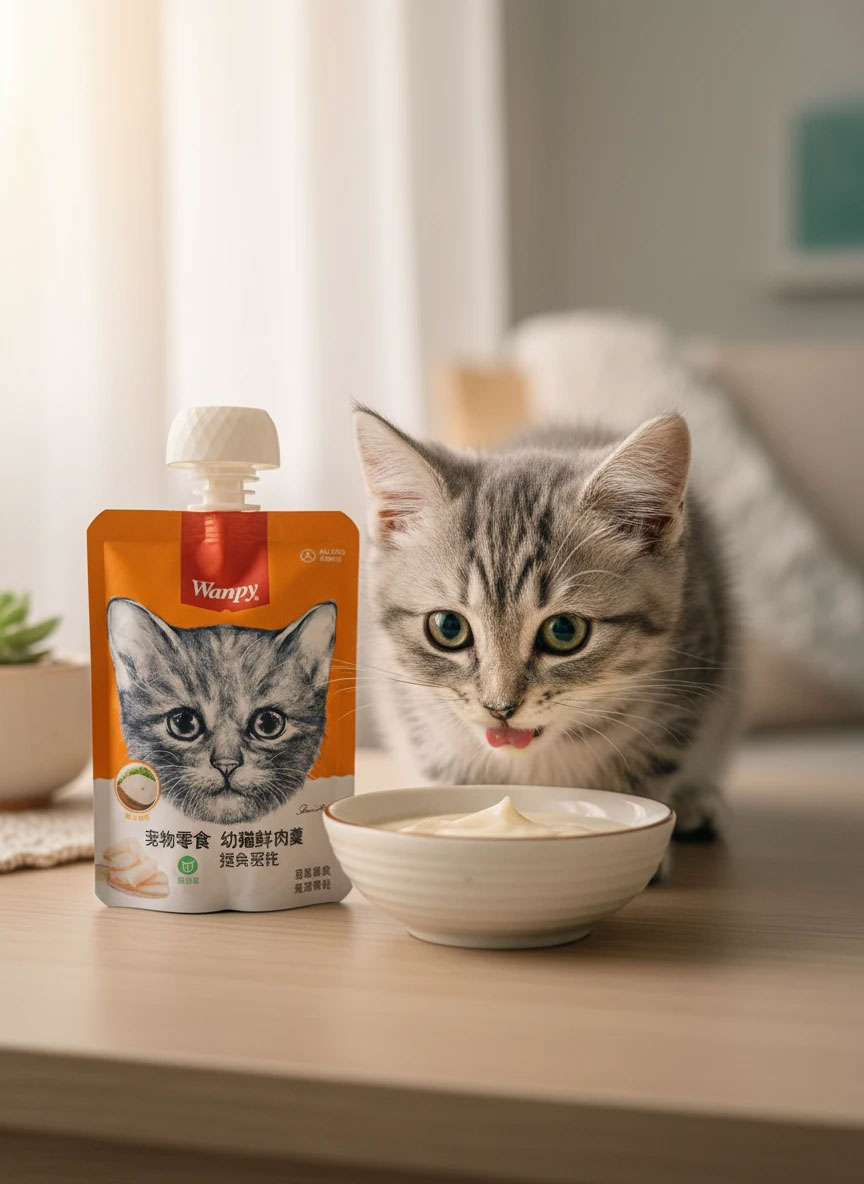 پودینگ ونپی مخصوص کیتن(زیرشش ماه) طعم ماهی کاد