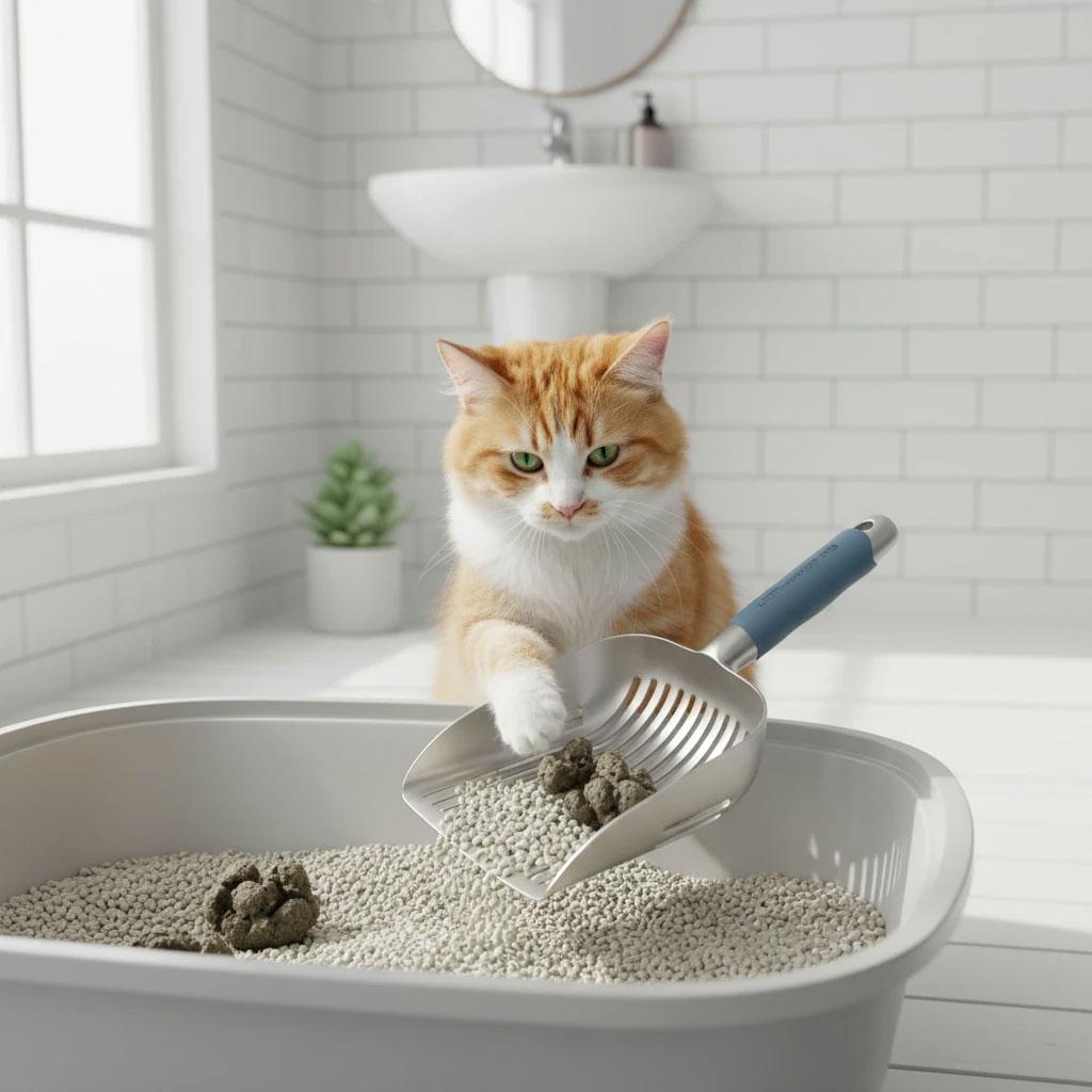 بیلچه مخصوص خاک گربه