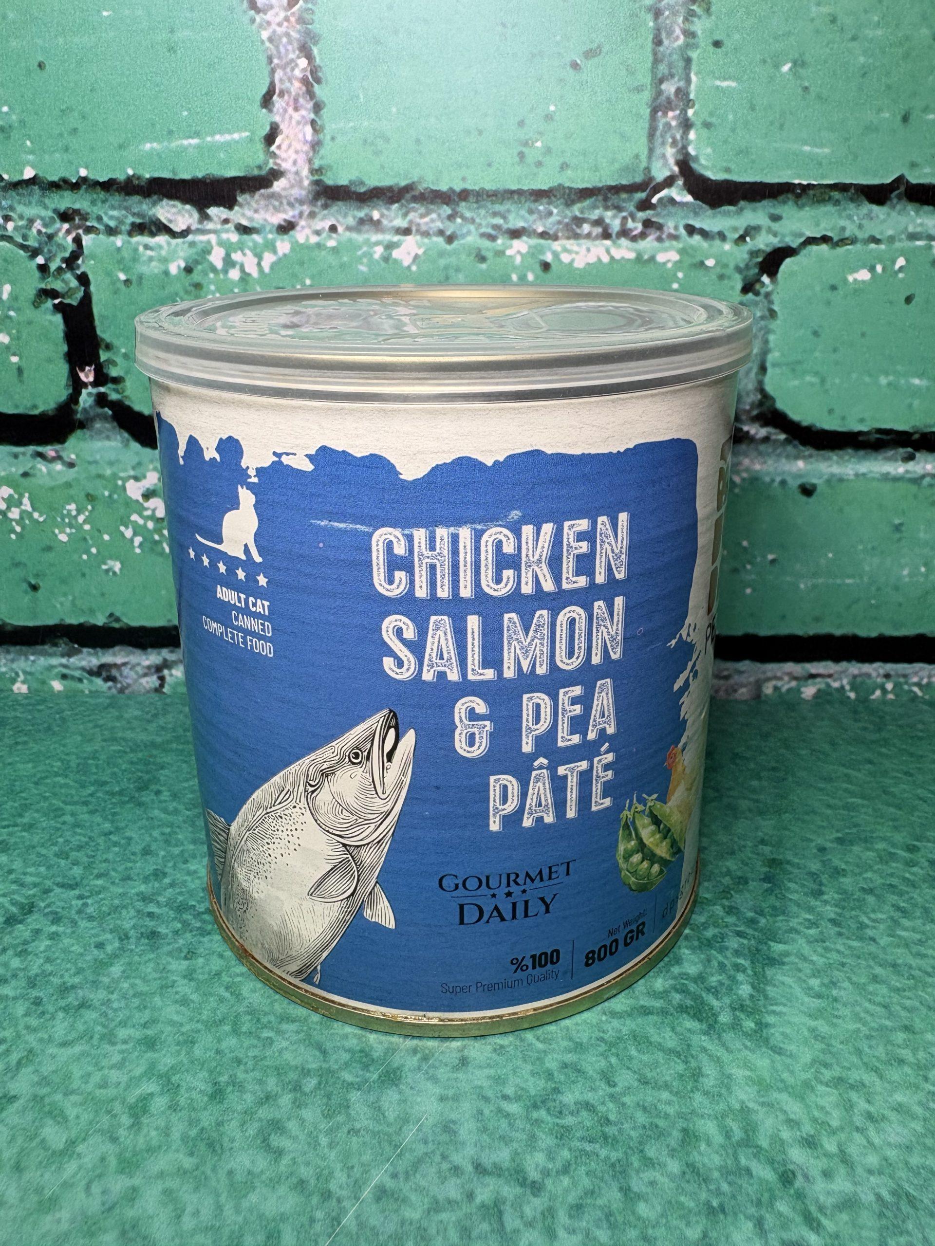 کنسرو ۸۰۰ گرم dps پاته گربه (خمیری) با طعم میکس ماهی و مرغ و نخودفرنگی کنسرو ۸۰۰ گرم dps پاته گربه (خمیری) با طعم میکس ماهی و مرغ و نخودفرنگی